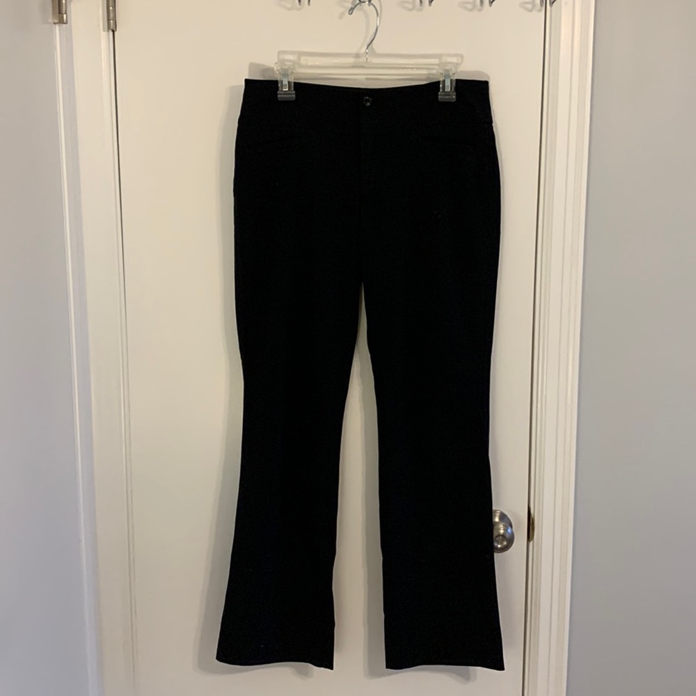 Black boot cut pants